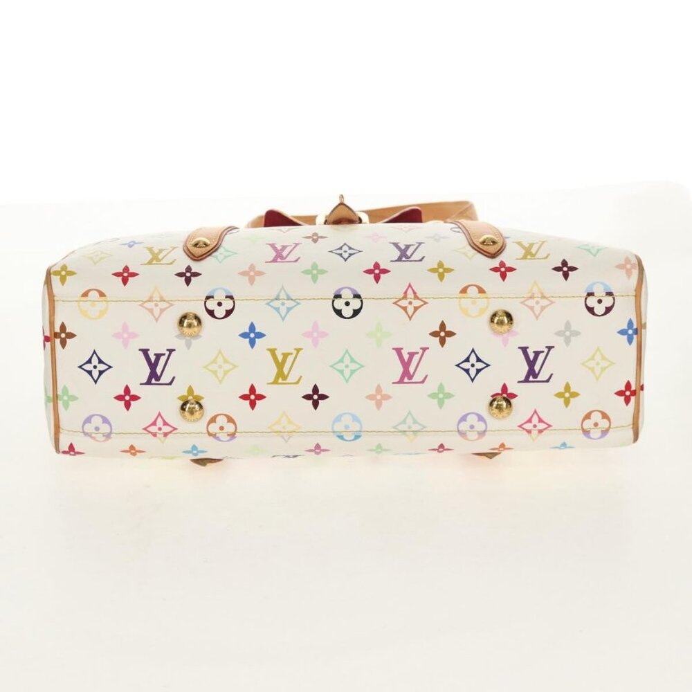 LOUIS VUITTON Monogram Multicolor Aurelia MM Tote Bag White M40094 Auth ka465V - Picture 6 of 16